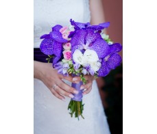 Orchid wedding bouquet